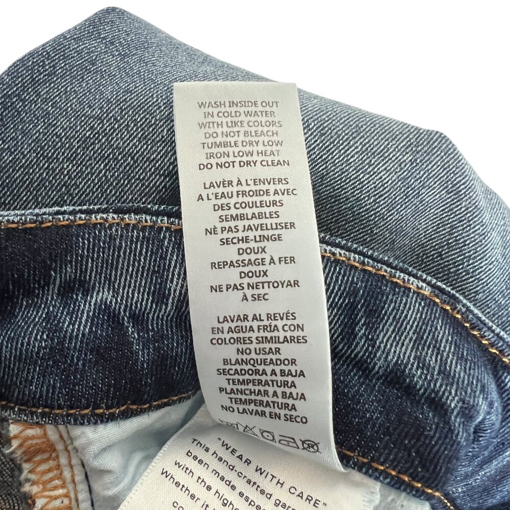 Good American Good Legs Straight High Rise Stretch Jeans Size 6 / 28 Indigo478 - Picture 7 of 10